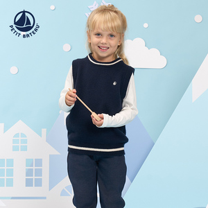 petitbateau100%山羊绒背心