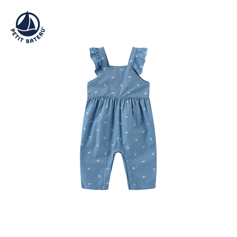 【2025春夏】法国Petitbateau小帆船童装婴幼儿背带裤A0CVC