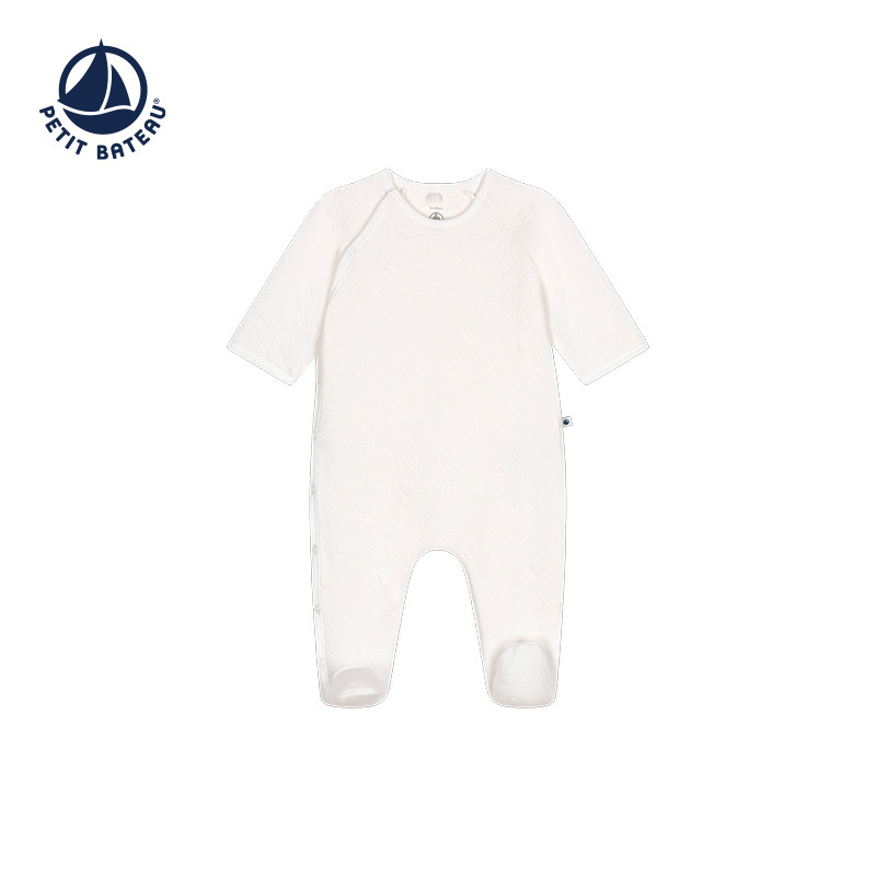 【26秋冬新品】法国小帆船童装Petitbateau婴幼儿包脚连体衣A0ASP