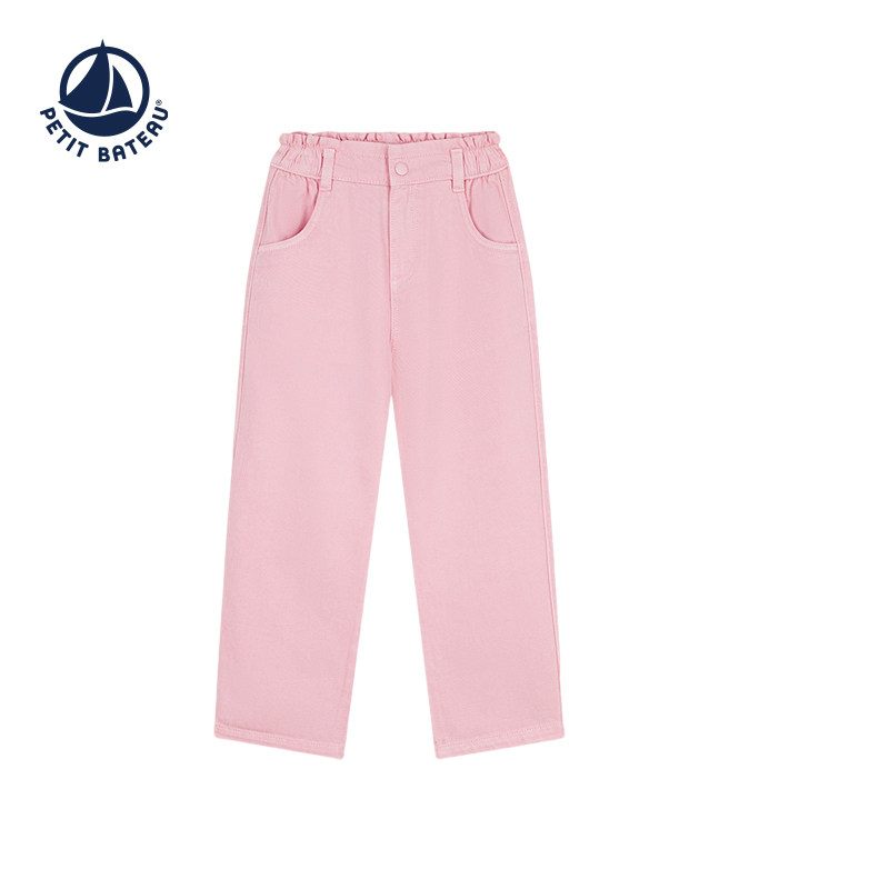 【2026春夏新品】法国Petitbateau小帆船童装女童休闲长裤A0F03