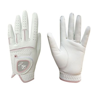 印尼小羊皮女高尔夫手套防滑耐磨