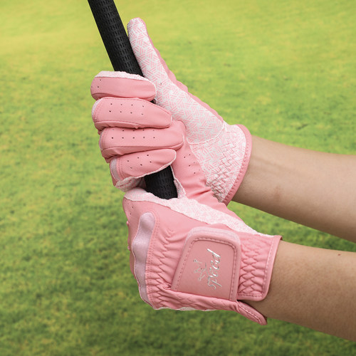 高尔夫球女款手套硅胶防滑耐磨PU防晒透气户外运动左右手韩国GOLF