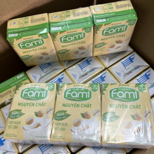越南原装豆奶fami原味豆汁 植物蛋白饮品36盒x200ml 豆香浓郁瓶装