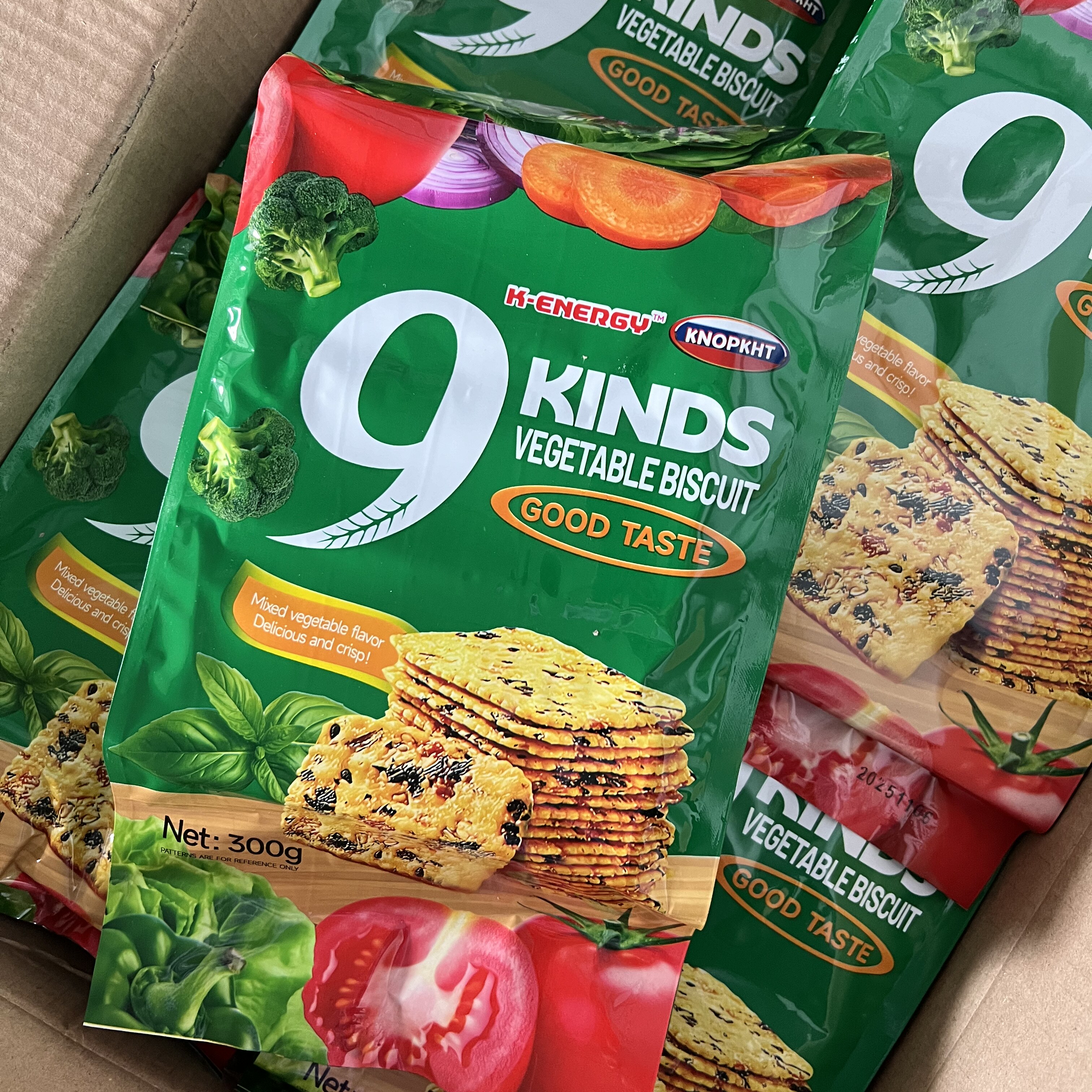 越南风味300g蔬菜薄饼独立包装居家解馋休闲零食下午茶点心茶配