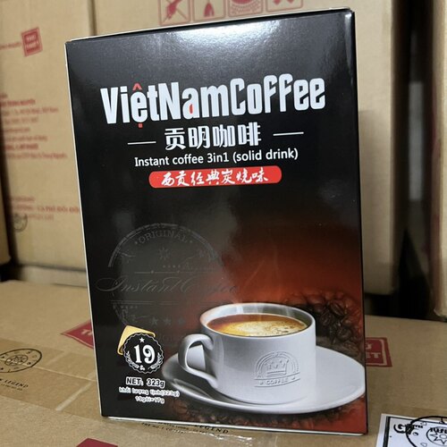 原装越南进口贡明 西贡经典炭烧味/猫屎味速溶咖啡323g/盒19条