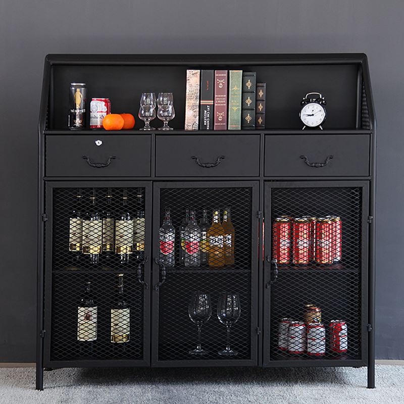 铁艺做旧乡村复古家具斗柜loft工业风格酒吧铁皮酒柜储物柜