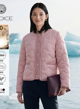 kodice羽绒服女2025新款短款小香风冬季白色羽绒外套女爆款薄款