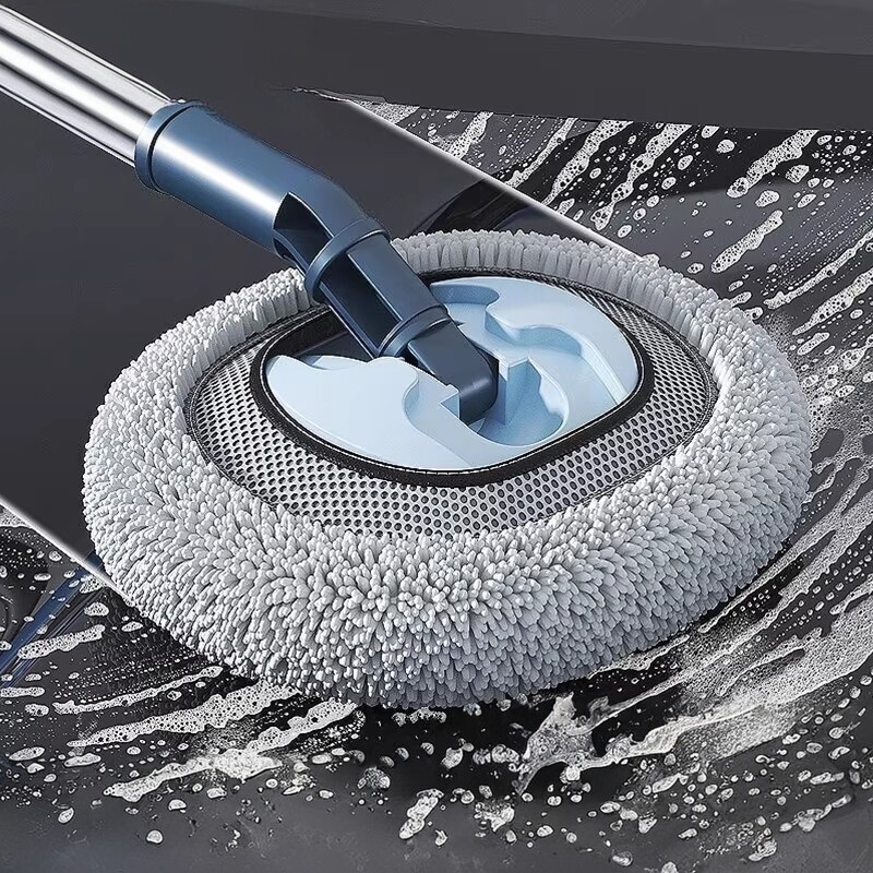日本软毛专用伸缩杆洗车拖把擦车汽车神器工具全套车用刷除尘新款
