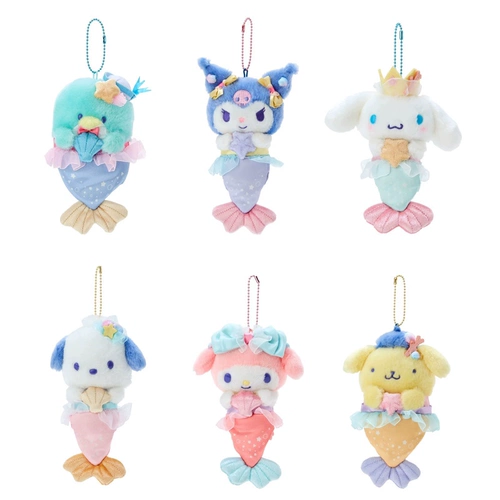 Морская милая плюшевая подвеска, русалка, пингвин