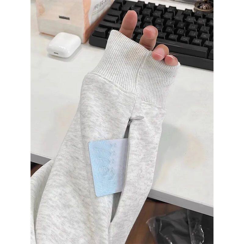 隐藏式口袋卫衣外套女秋季