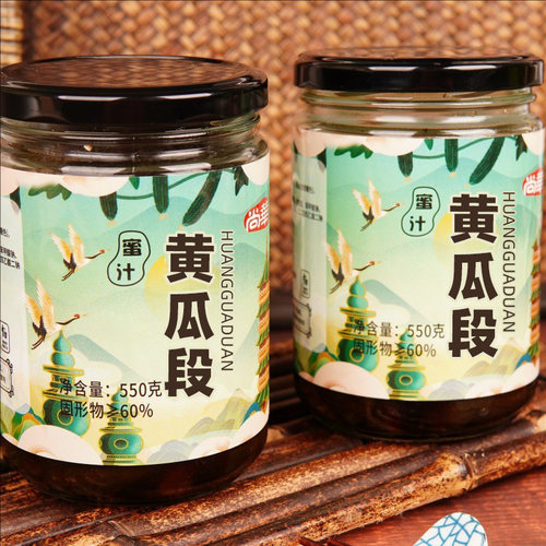 酱瓜段苏州黄瓜腌制咸菜爽口饭菜泡菜酱黄瓜尚华酱菜蜜汁传统