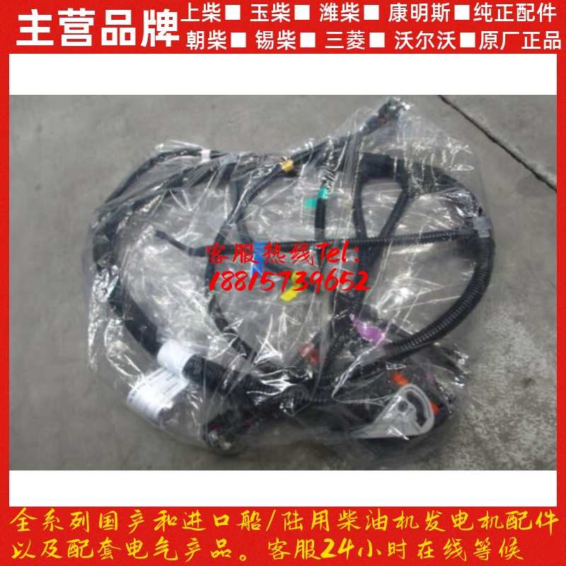 潍柴发动机原厂配件喷油器线束X3000 WP10电喷 336马力发动机线束