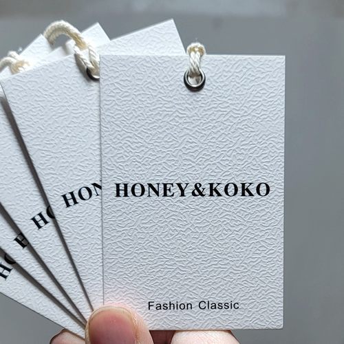 衣服吊牌纹理香草纸吊牌定制