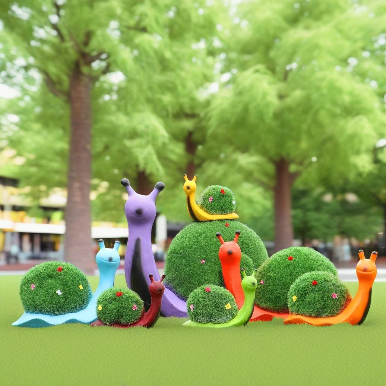 玻璃钢雕塑动物摆件户外园林公园