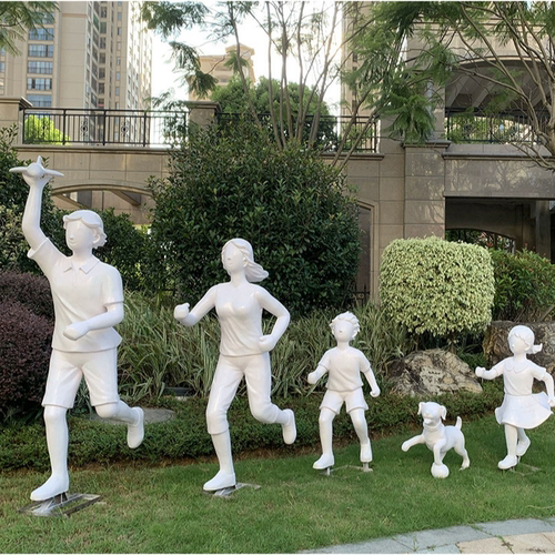 户外装饰场景布置人物雕塑公园小区抽象园林景观小品摆件造景模型