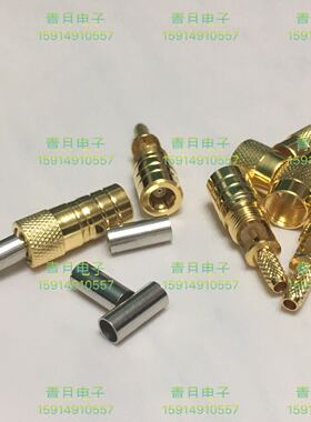 现货 射频同轴连接器SMB-C-K1.5全铜50欧母头接RG174/316同轴电缆