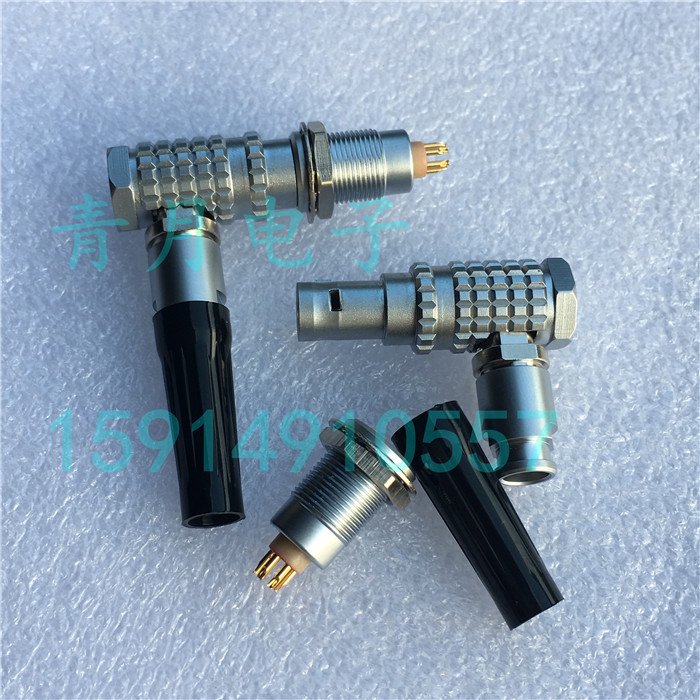 FHG EGG 0B1B2B雷默航空直角插头插座公母一套推拉自锁快速连接器