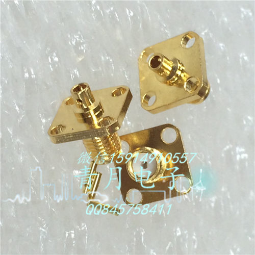 SMA-KFB2 SMA-KB2 SMA母孔四孔法兰板固定面板接50-2半钢线半柔线