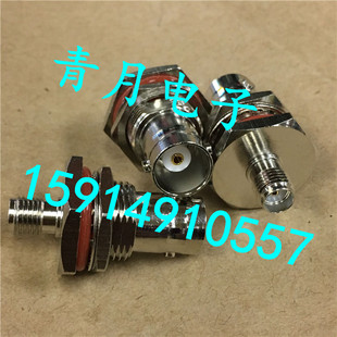 BNC母转SMA母大六角穿墙固定防水同轴RF连接器 KKY转接头 BNC SMA