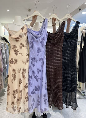 广州2026U.me性感露背连衣裙女2026年春季新款系带长裙女装