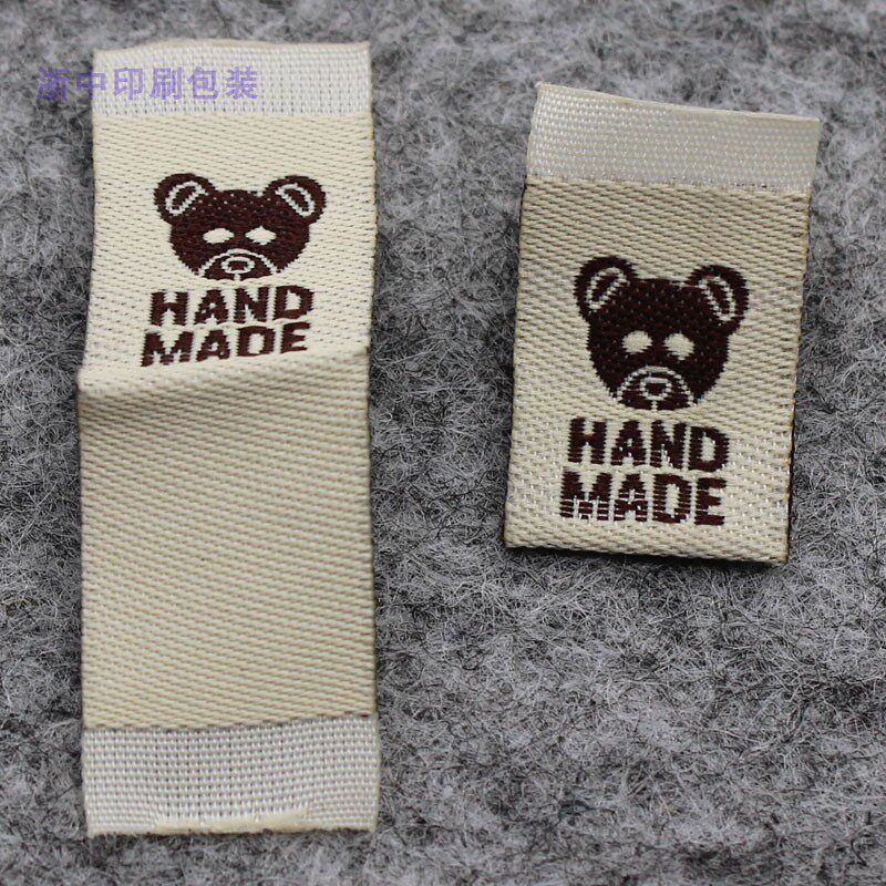 handmade布标织标童装领标设计定做饰品标签可爱领标DIY布标_虎窝淘