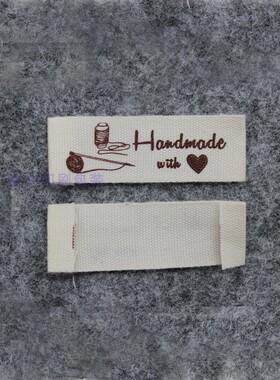 handmade标签DIY布标领标商标