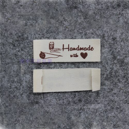 handmade标签DIY布标领标商标