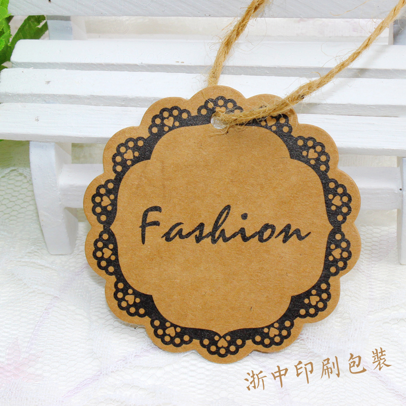 fashion异形英文  圆形花边  复古