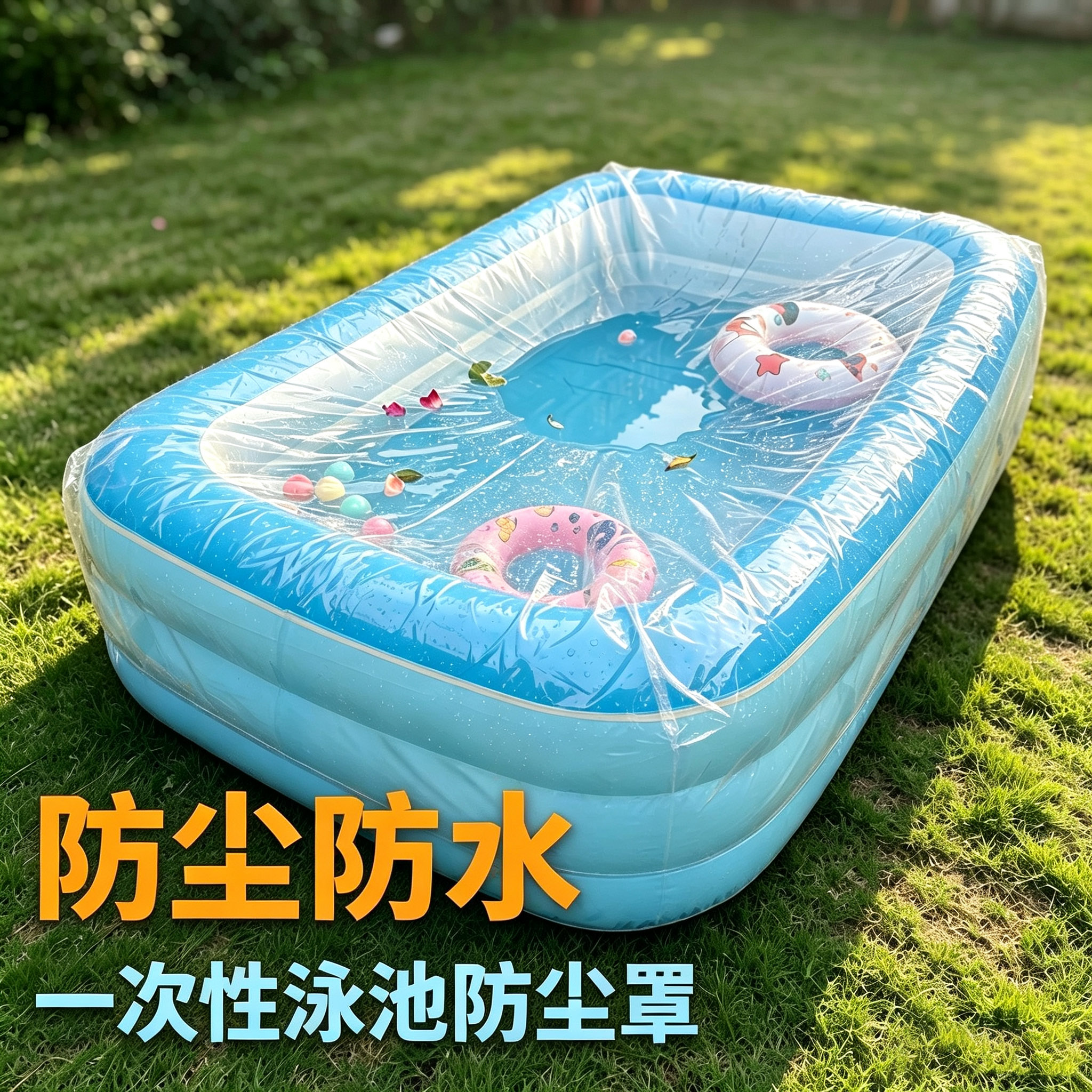 【用完就掉】泳池一次性防尘罩图片