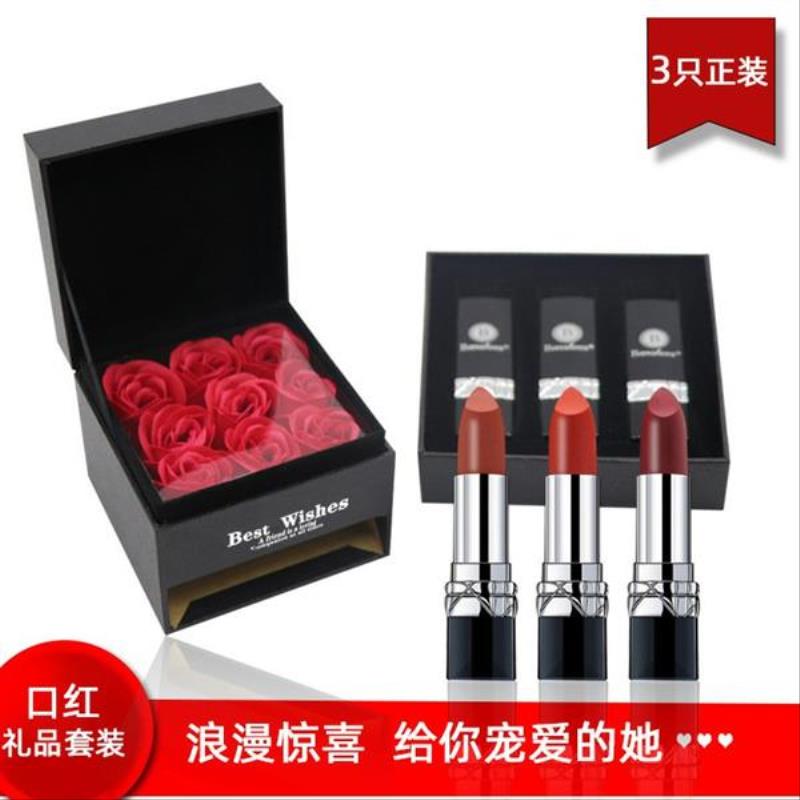 七夕情人节礼品花盒哑光口红套装香皂永生花9玫瑰2层抽屉手饰礼盒|ruв категории Косметика, блеск для губ/блеск для губ - от Buy2taobao.com для оказания профессиональной услуги покупки агента Taobao