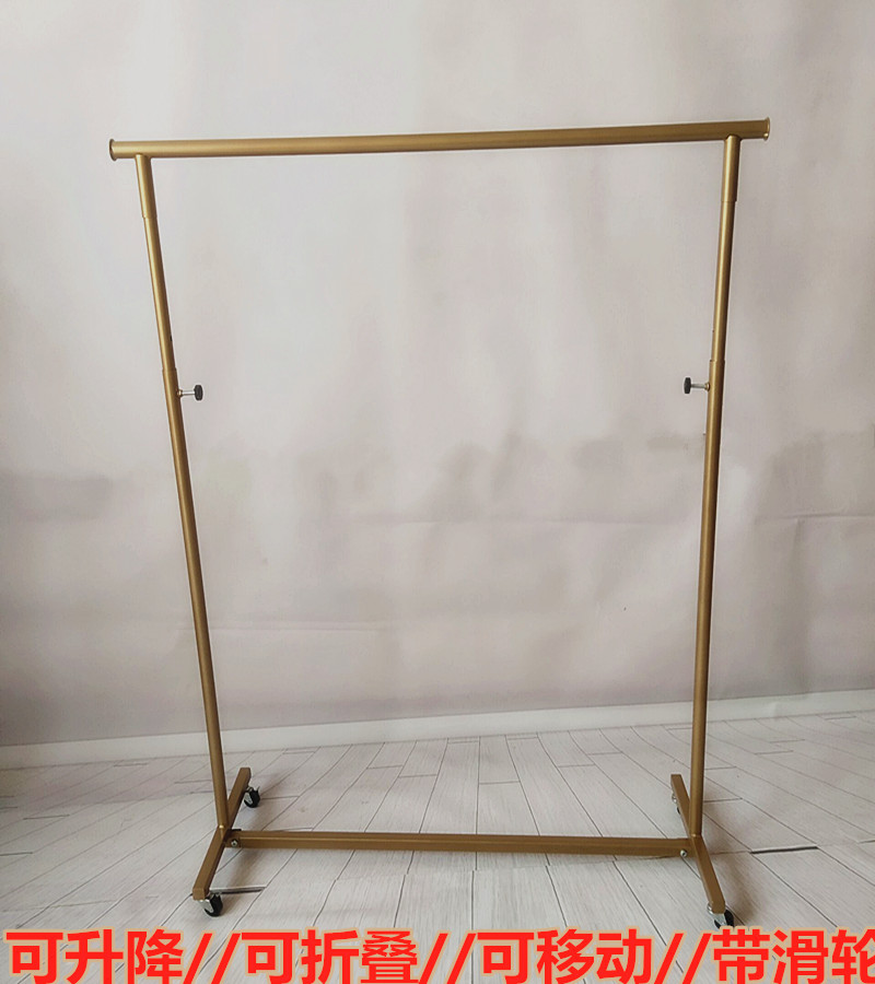 摆地摊折叠夜市金色伸缩展示架