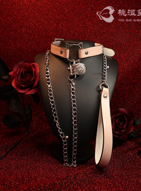 猫咪铃铛项圈女颈脖环锁骨链小众套装爱心项链puppy小圈K9颈环