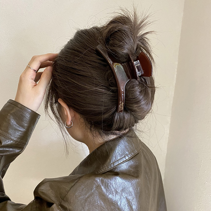 法式复古醋酸大号鲨鱼夹发夹