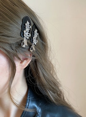 Busan韩系ins甜酷金属花朵无痕发夹女前额碎发刘海夹侧边夹发卡