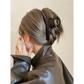 发量多必入款 复古简约弧形15cm超大号抓夹后脑勺盘发夹子鲨鱼夹