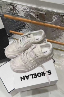 诗歌兰真皮女鞋2026新款时尚百搭舒适厚底增高休闲鞋板鞋运动鞋潮