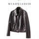 高级感油蜡小羊皮真皮皮衣短款 外套女小个子2026春秋新款 皮夹克