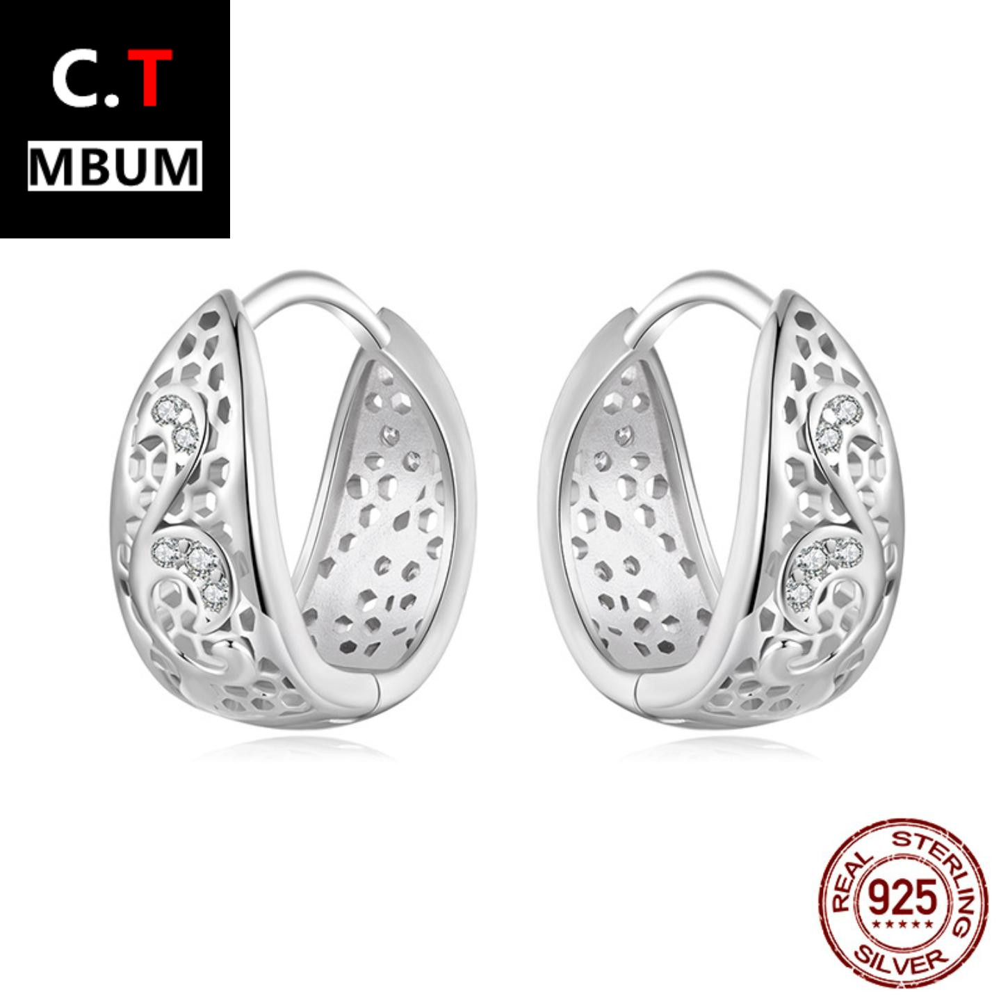 艾芙乐chic风镂空蕾丝花纹耳环