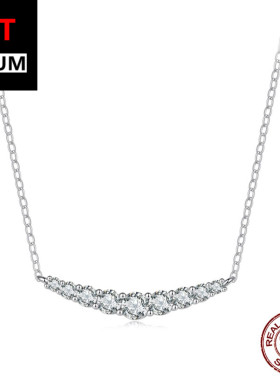 艾芙乐轻奢优雅微笑莫桑石项链