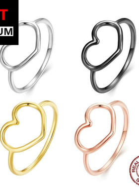 跨境流行热卖纯银戒指简约s925