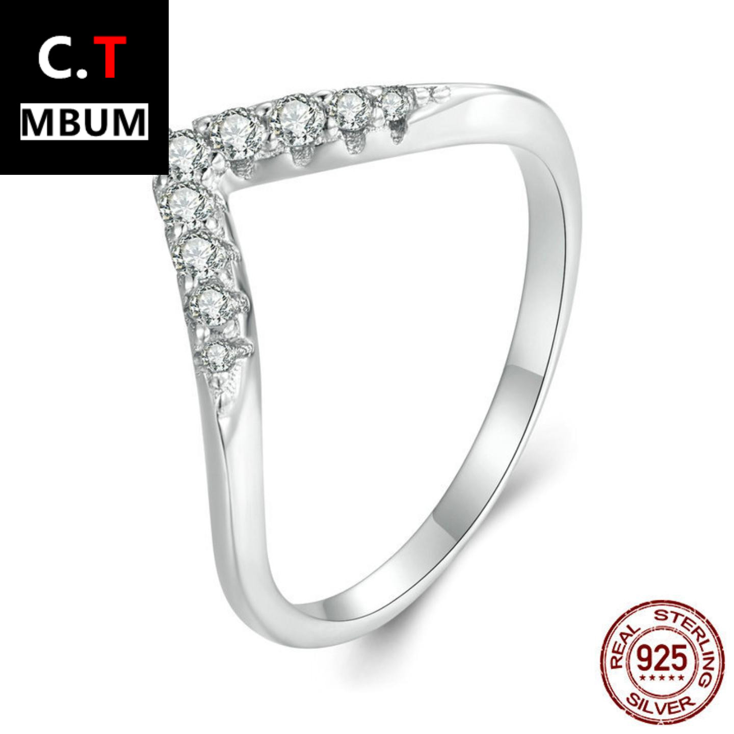 艾芙乐简约欧美风s925纯银V