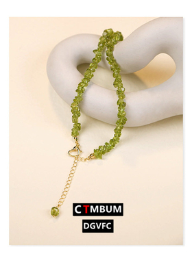 水晶项链复古风锁骨链巴洛克小众