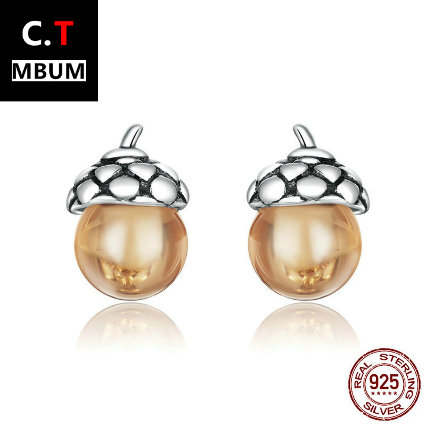 艾芙乐新款原创闪耀橡果s925纯银