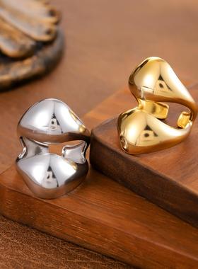 钛钢真金电镀不掉色女戒