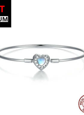 艾芙乐原创纯银s925爱心月光石