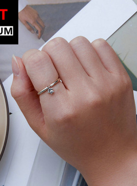 跨境百搭饰品纯银s925狗爪戒指 简约可爱动物小狗爪印可活动指环