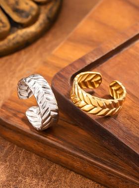 艾芙乐原创渐变绿色玻璃碧玺戒指