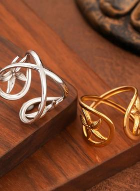 欧美风海星戒指可调节设计