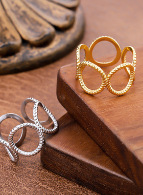 法式复古镂空戒指2462