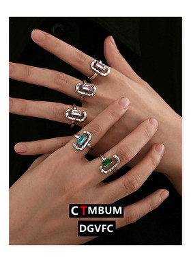 C形戒指女ins风开口小众简约手饰品新款网红个性独特气质指环